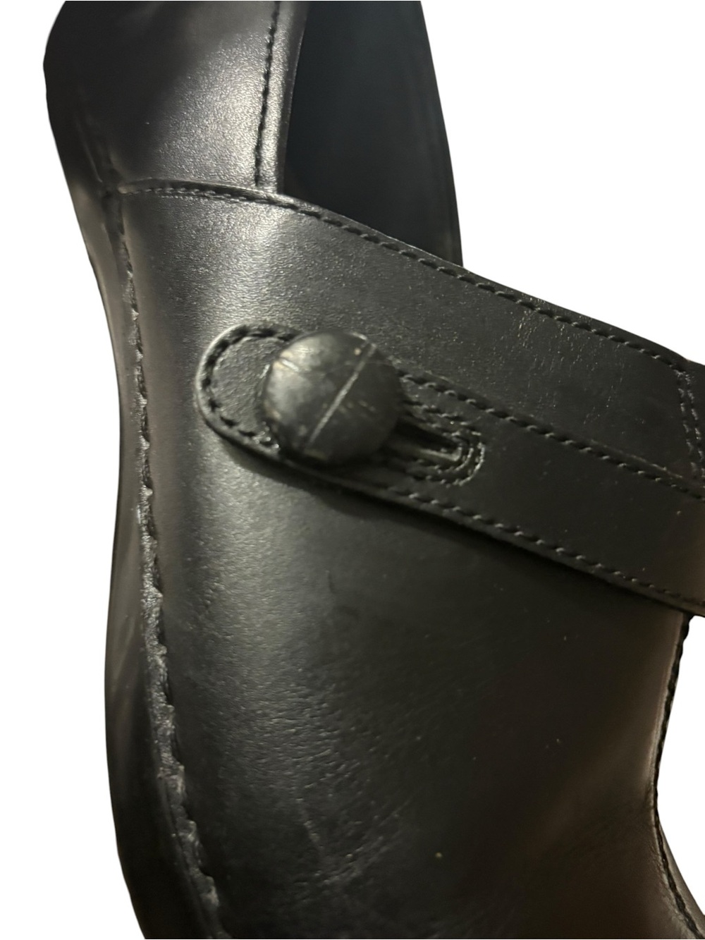Dansko Solstice Black Leather Button Clogs - Size 38 (US Women's 7.5-8) - Picture 8 of 10